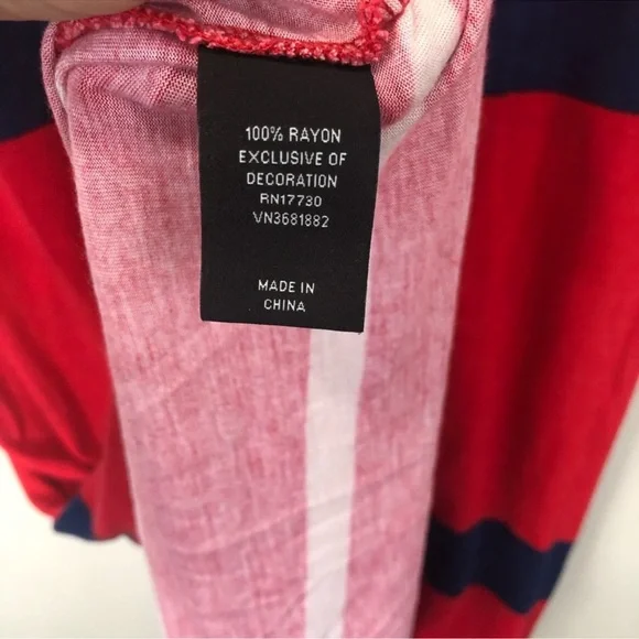 Jason Wu Red and Navy Shift Dress Small - Picture 7 of 7